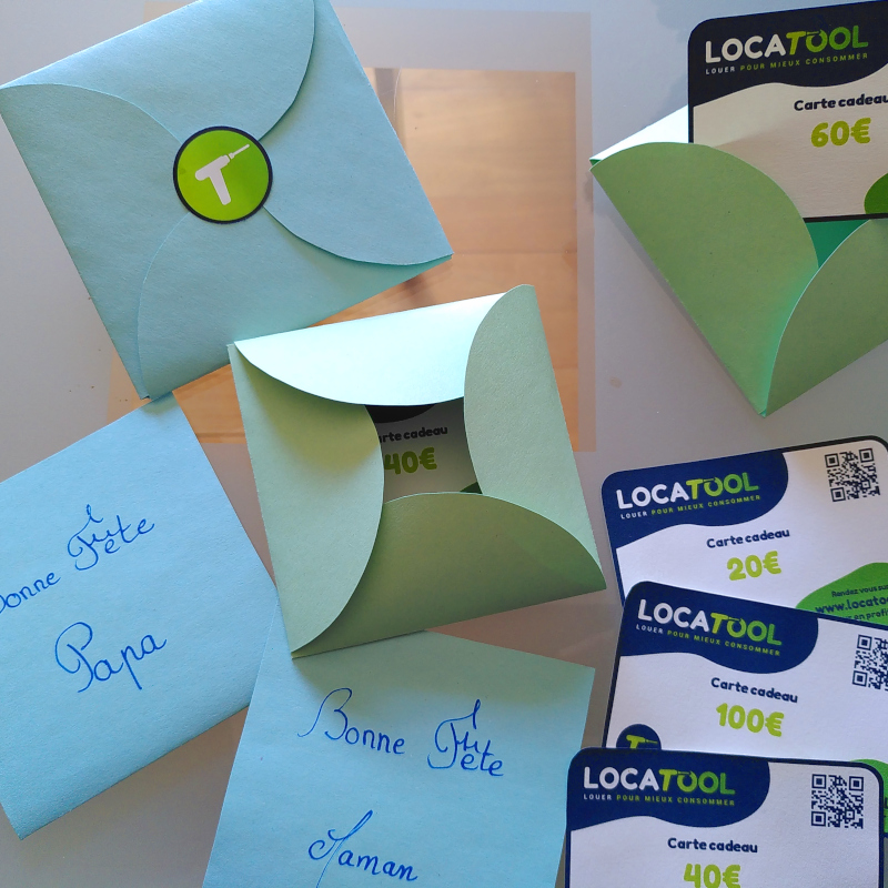 Carte cadeau - Enveloppe Tulipe Verte